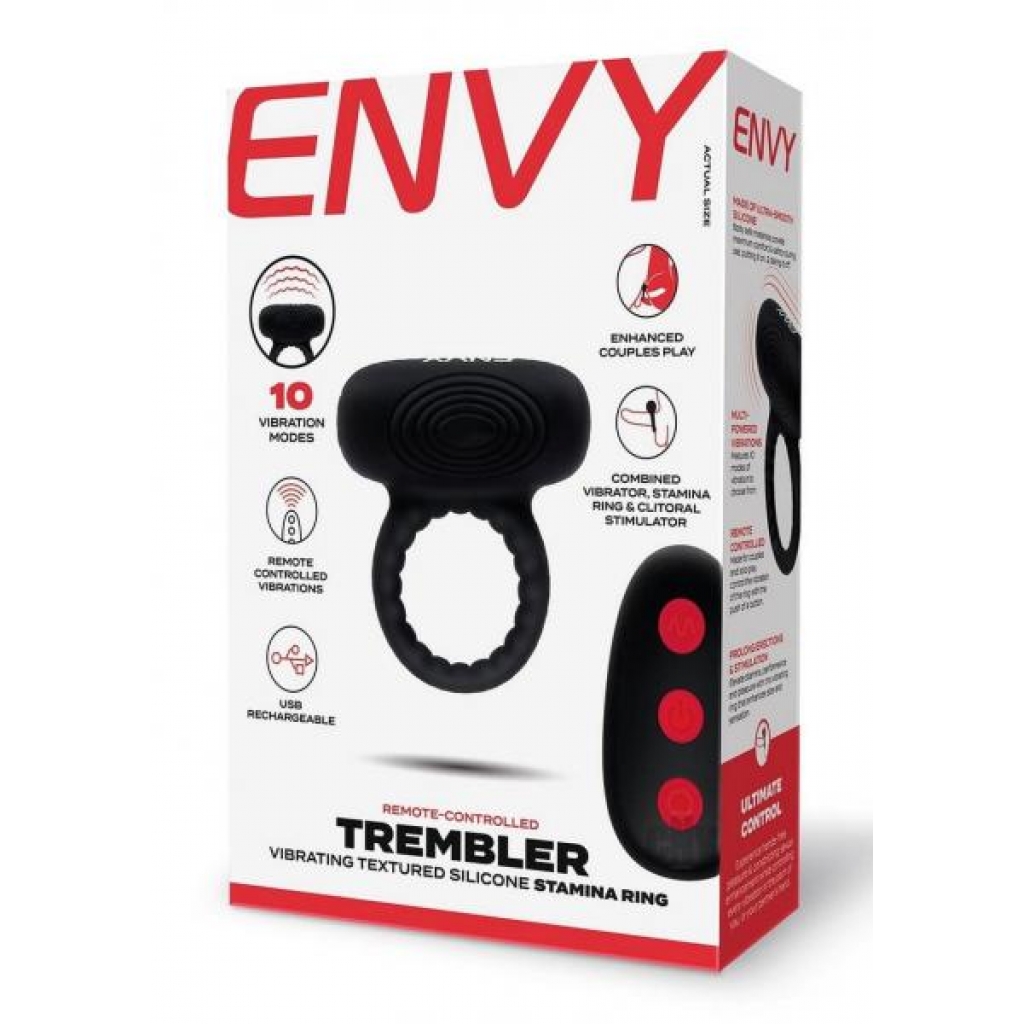 Envy Toys Trembler Remote Stamina Ring - Couples Penis Rings