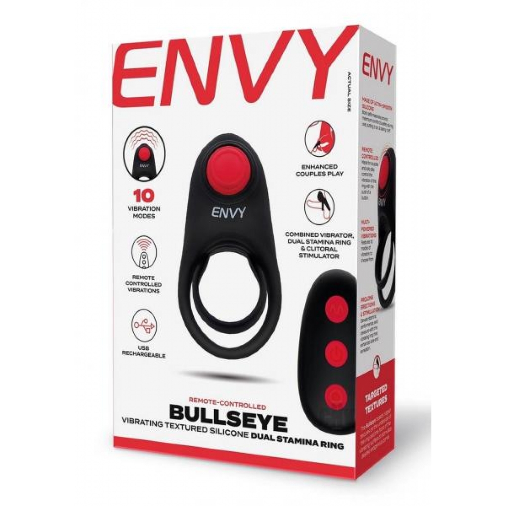 Envy Toys Bullseye Remote Stamina Ring - Couples Penis Rings