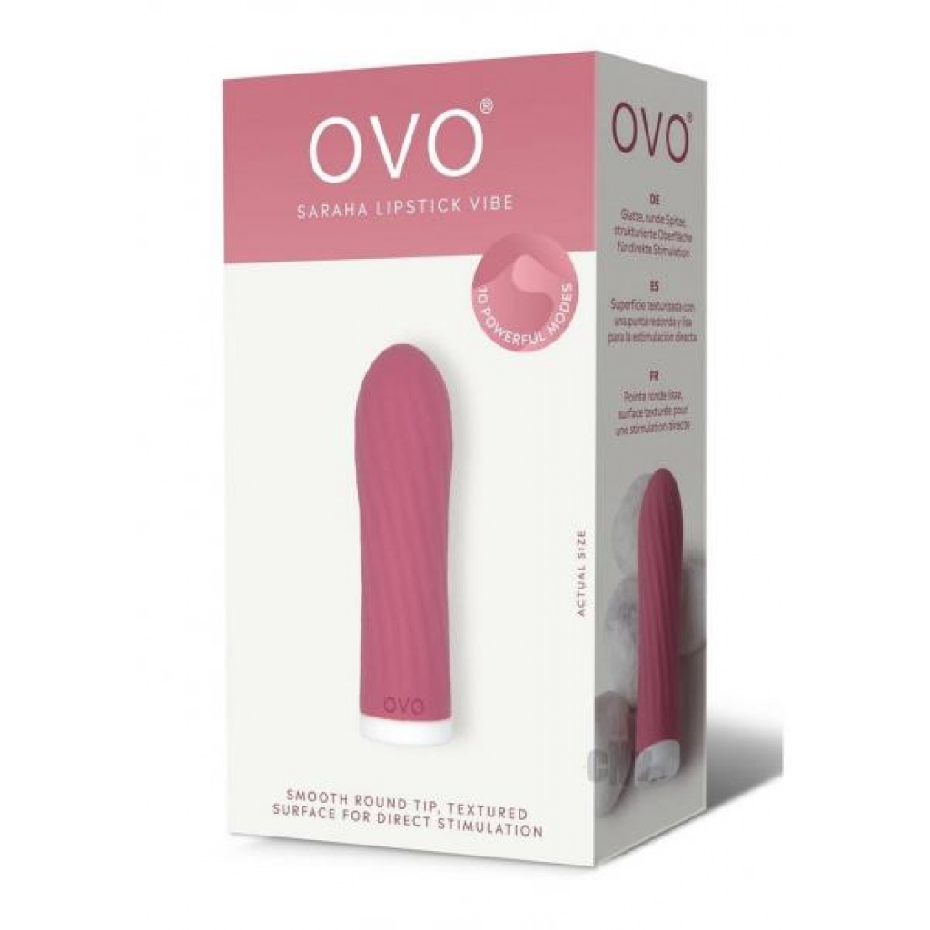 Ovo Earth Sahara Lipstick Vibe Red - Bullet Vibrators