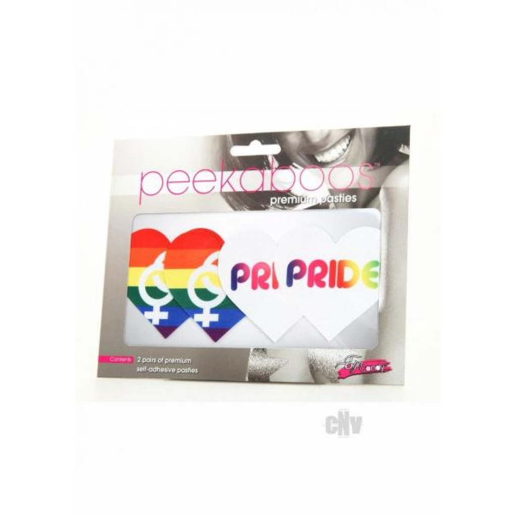 Peekaboo Pride Hearts - Rainbow