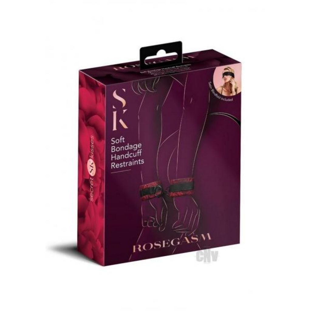 Sk Rosegasm Cuffs With Satin Blindfold - BDSM Kits