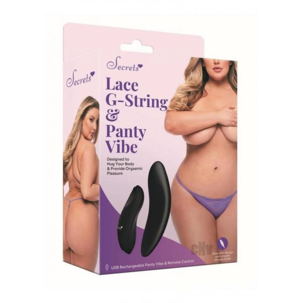 Sk Lace Gstring Panty Vibe Qs Purple - Vibrating Panties