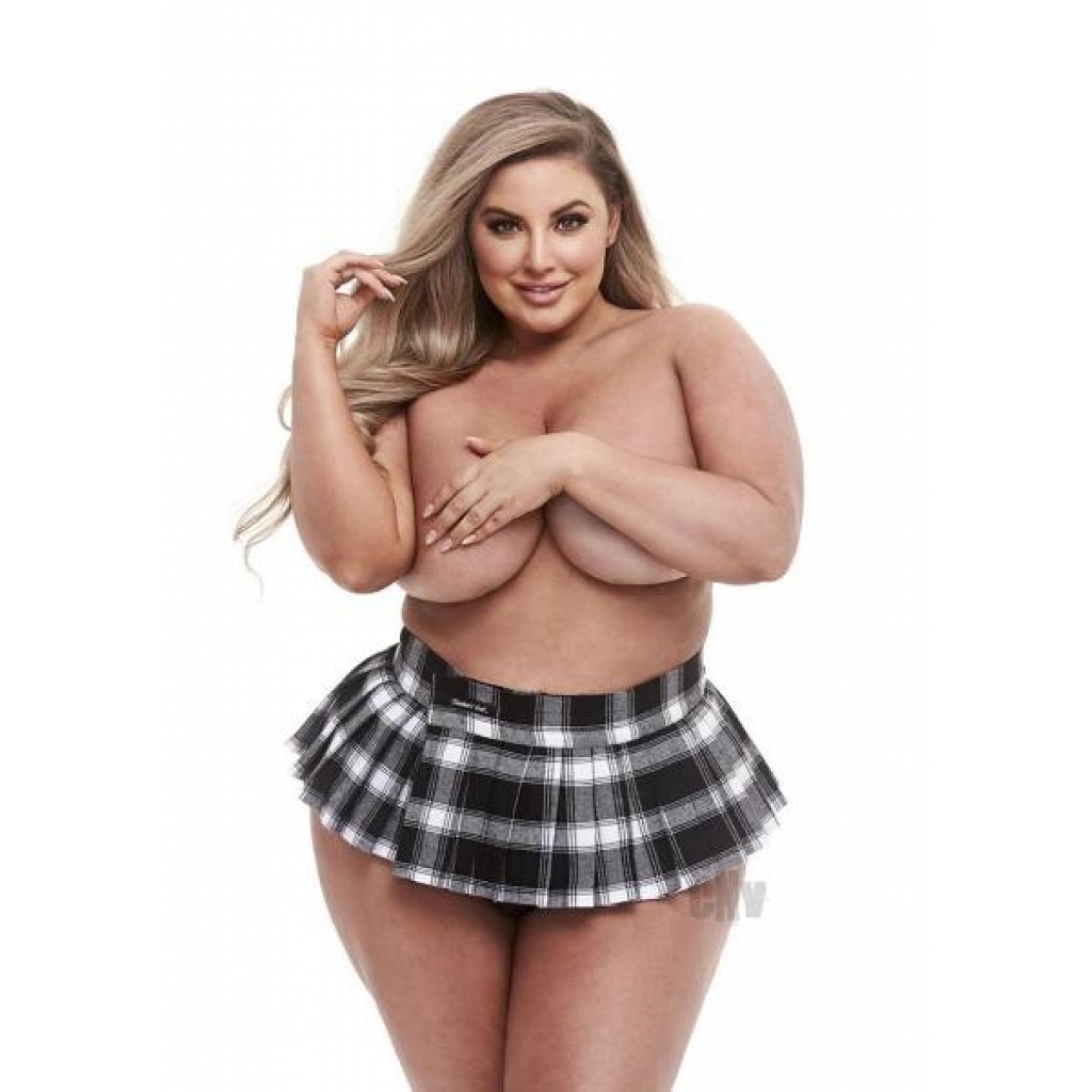 Tp Schoolgirl Skirt Blk Xl - Sexy Costumes