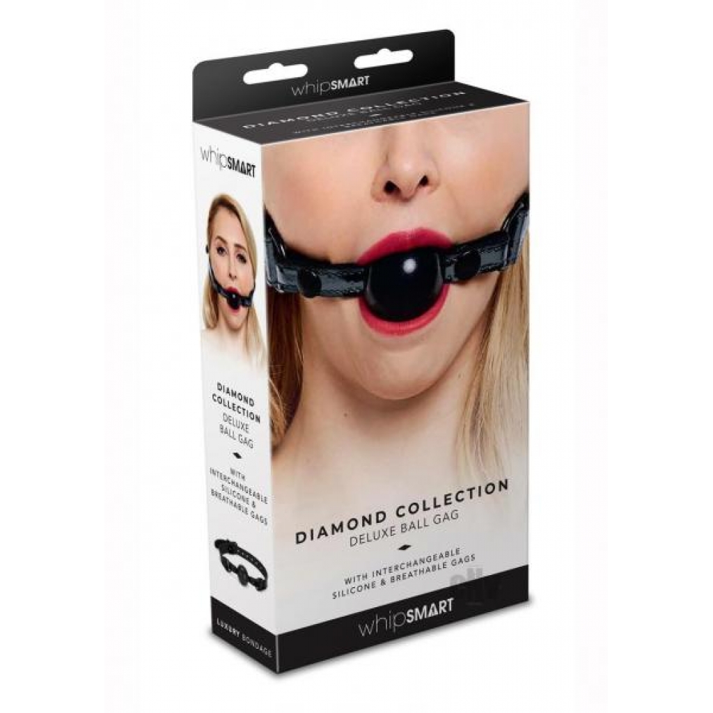 Whipsmart Deluxe Ball Gag Black - Ball Gags