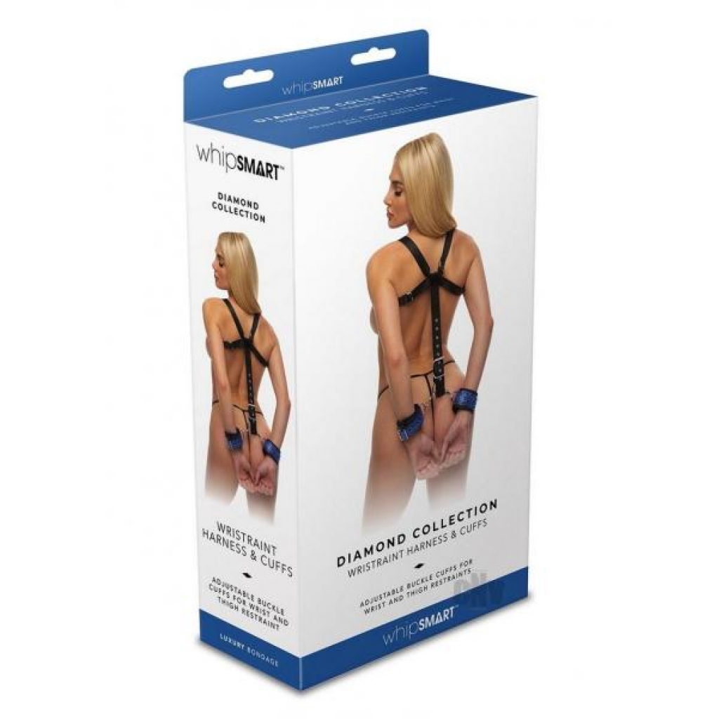 Whipsmart Diamond Wristraint Harness Blu - Handcuffs