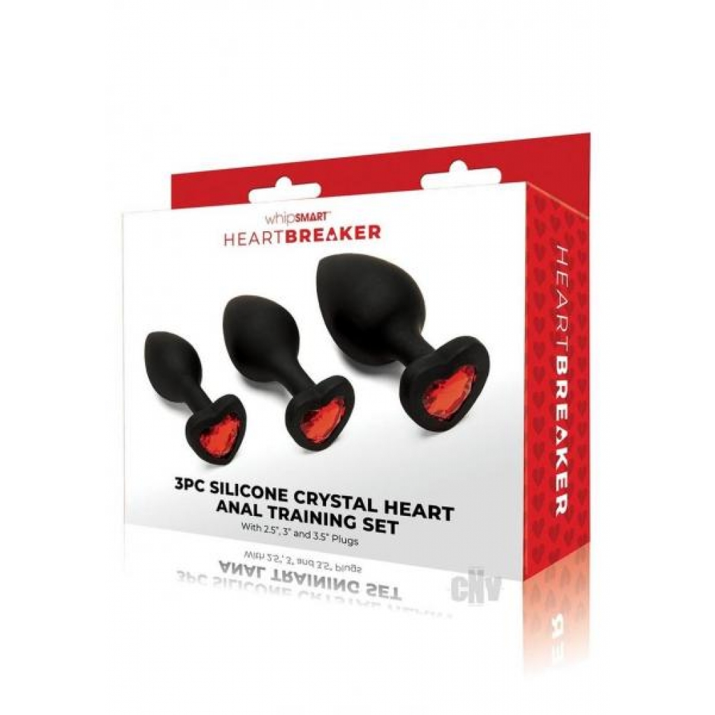 Whipsmart Heartbreaker Jewel Set 3pc - Anal Trainer Kits