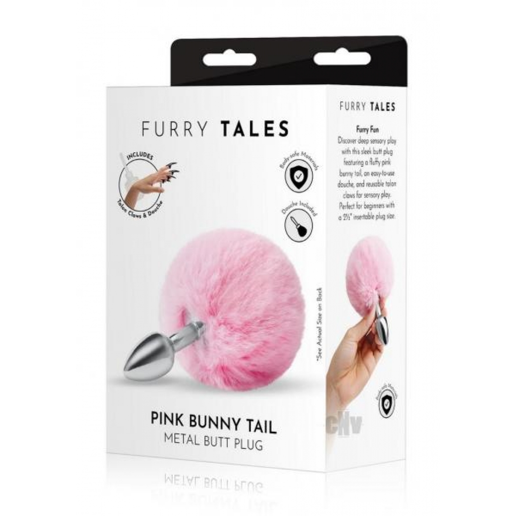 Whipsmart Fluffy Bunny Tail 2.5 Pnk - Ankle Cuffs