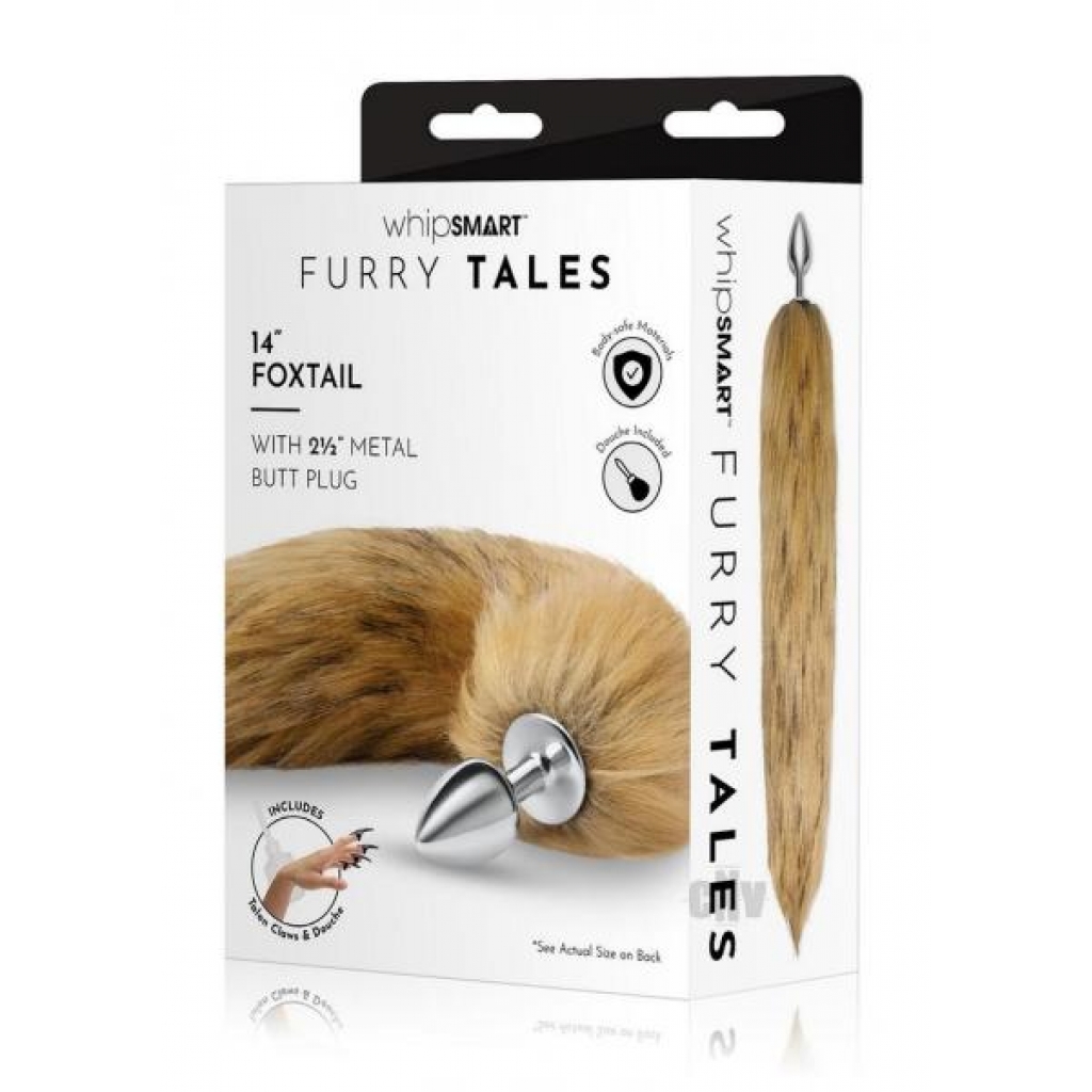 Whipsmart Metal Plug 14` Fox Tail Brn - Ankle Cuffs