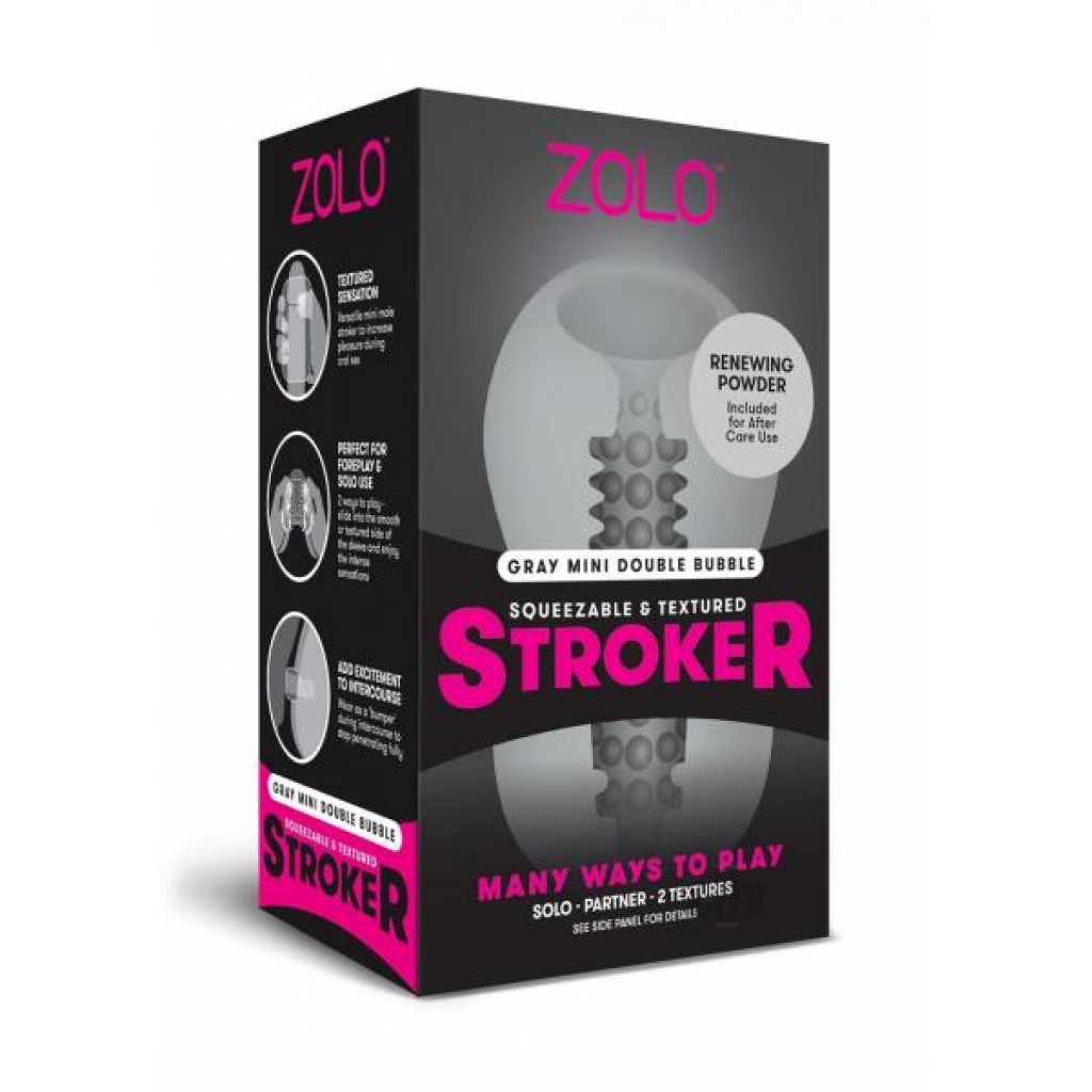 Zolo Mini Stroker Grey - Masturbation Sleeves