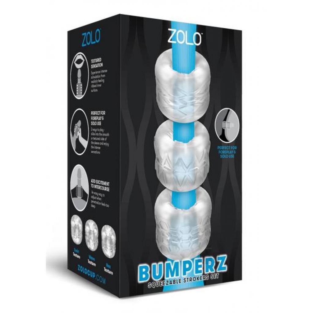 Zolo Bumperz Clear - Masturbation Sleeves