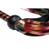 Rainbow Lambskin Leather Flogger for Sensual Play