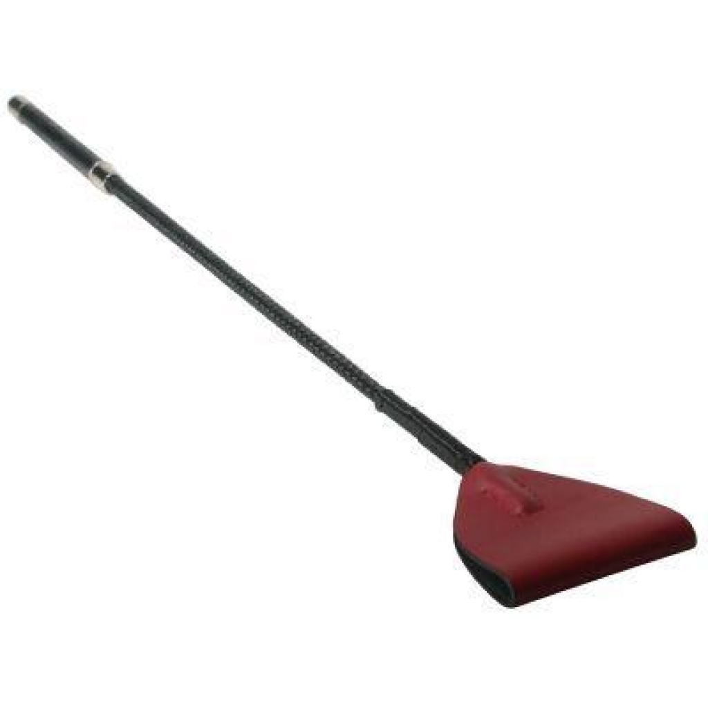 Red Leather Riding Crop for BDSM Play