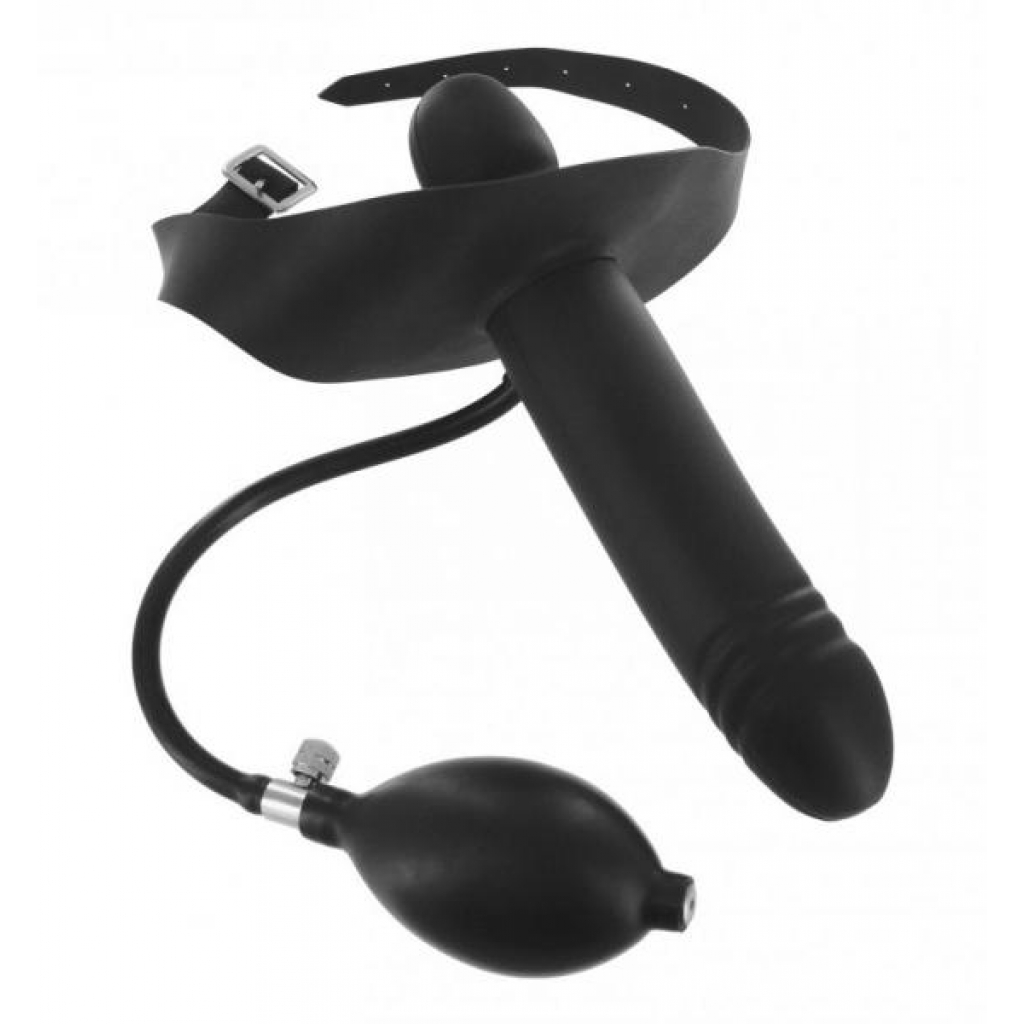 Incubus Inflatable Dildo Gag Black - Ball Gags