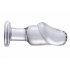 Asvini Glass Penis Anal Plug Clear - Anal Plugs