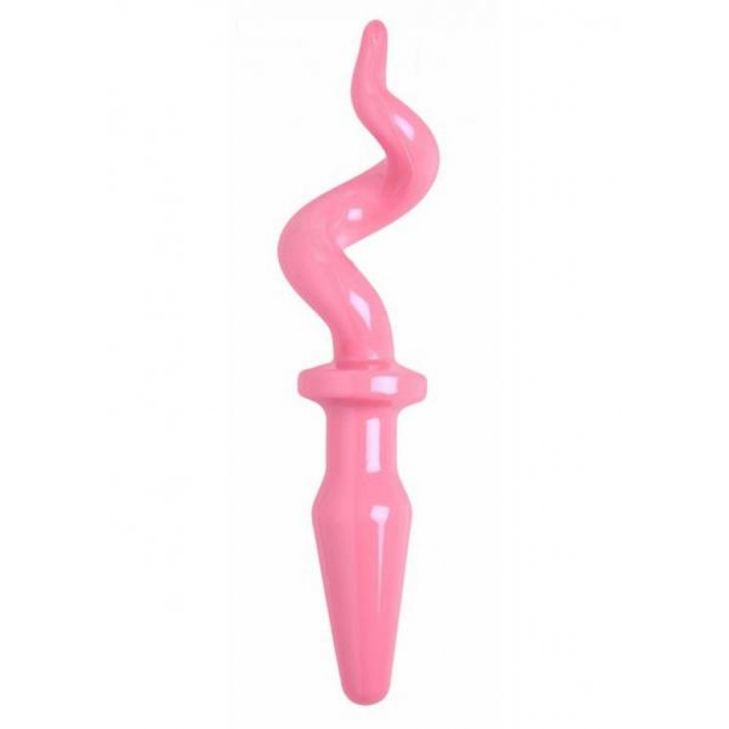 Piggy Tail Anal Plug Pink - Anal Plugs