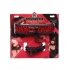 Chained Collar With Leash Red Black - Collars & Leashes