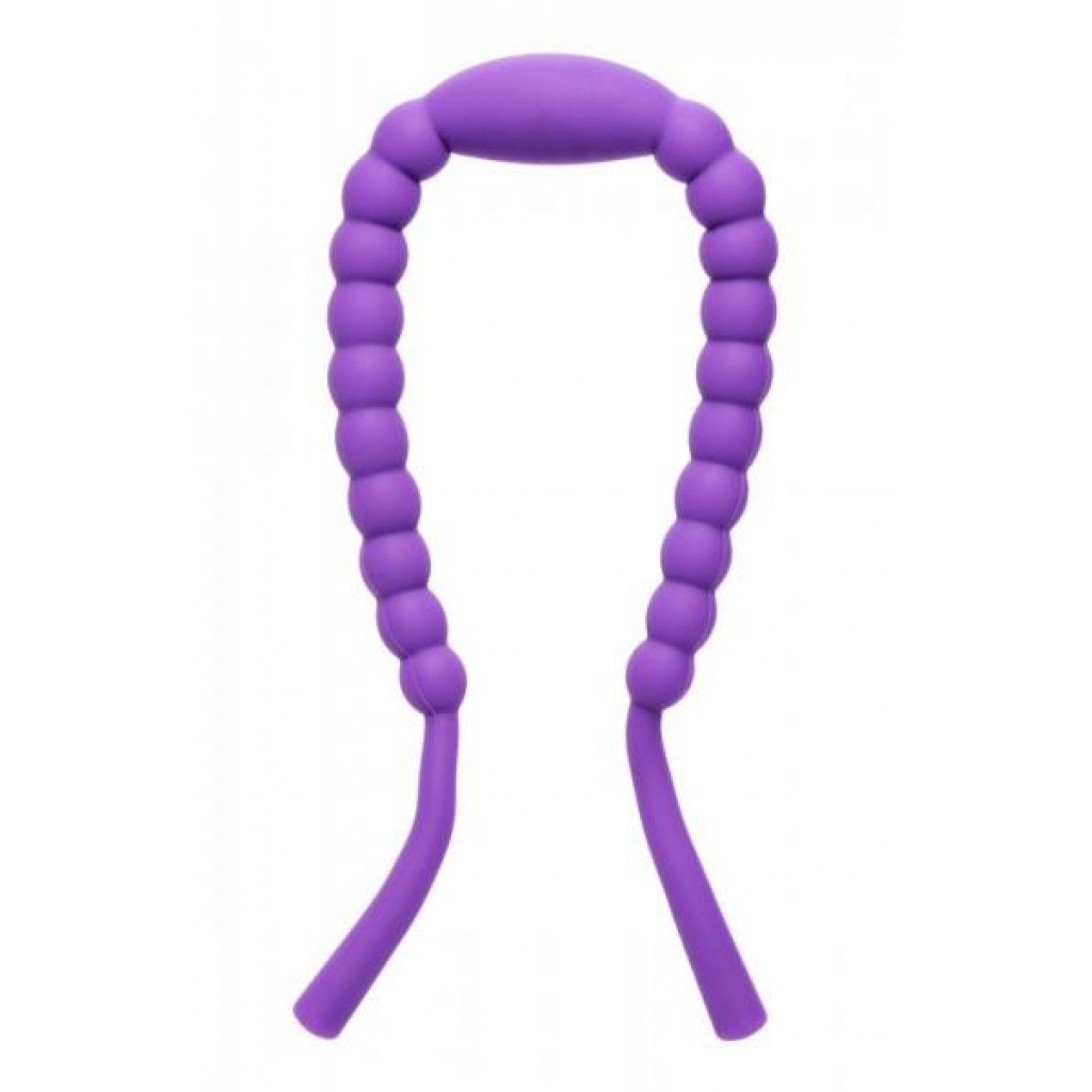 Oral Enhancing Hands Free Labia Spreader Purple - Oral Sex