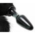 Tailz Midnight Fox Tail Glass Anal Plug Black - Anal Plugs