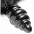 Tailz Bunny Faux Fur Tail Plug Black - Anal Plugs