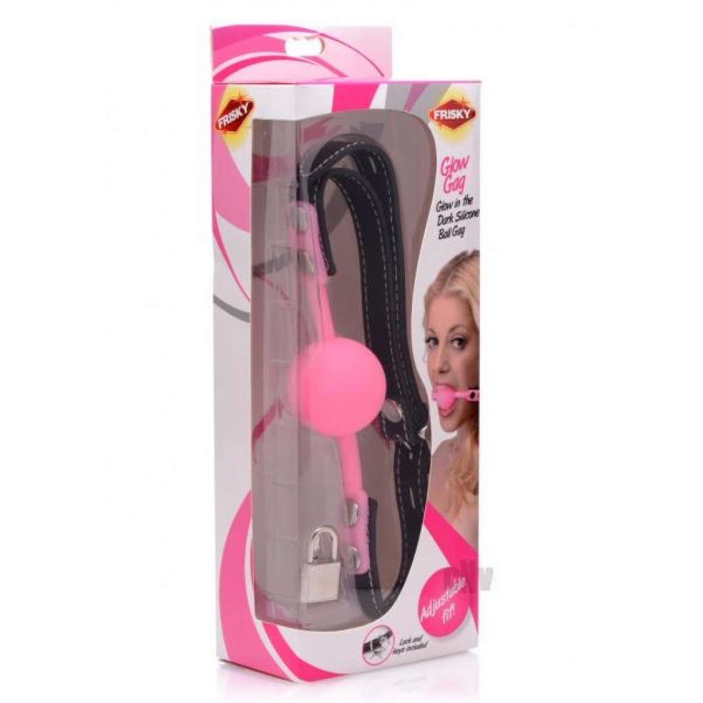 Frisky Glow Locking Ball Gag