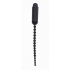 Dark Rod Vibrating Beaded Silicone Sound - Black