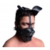 Pup Puppy Play Hood and Breathable Ball Gag Black - Ball Gags