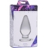 Ember Weighted Tapered Anal Plug Glass Clear - Anal Plugs