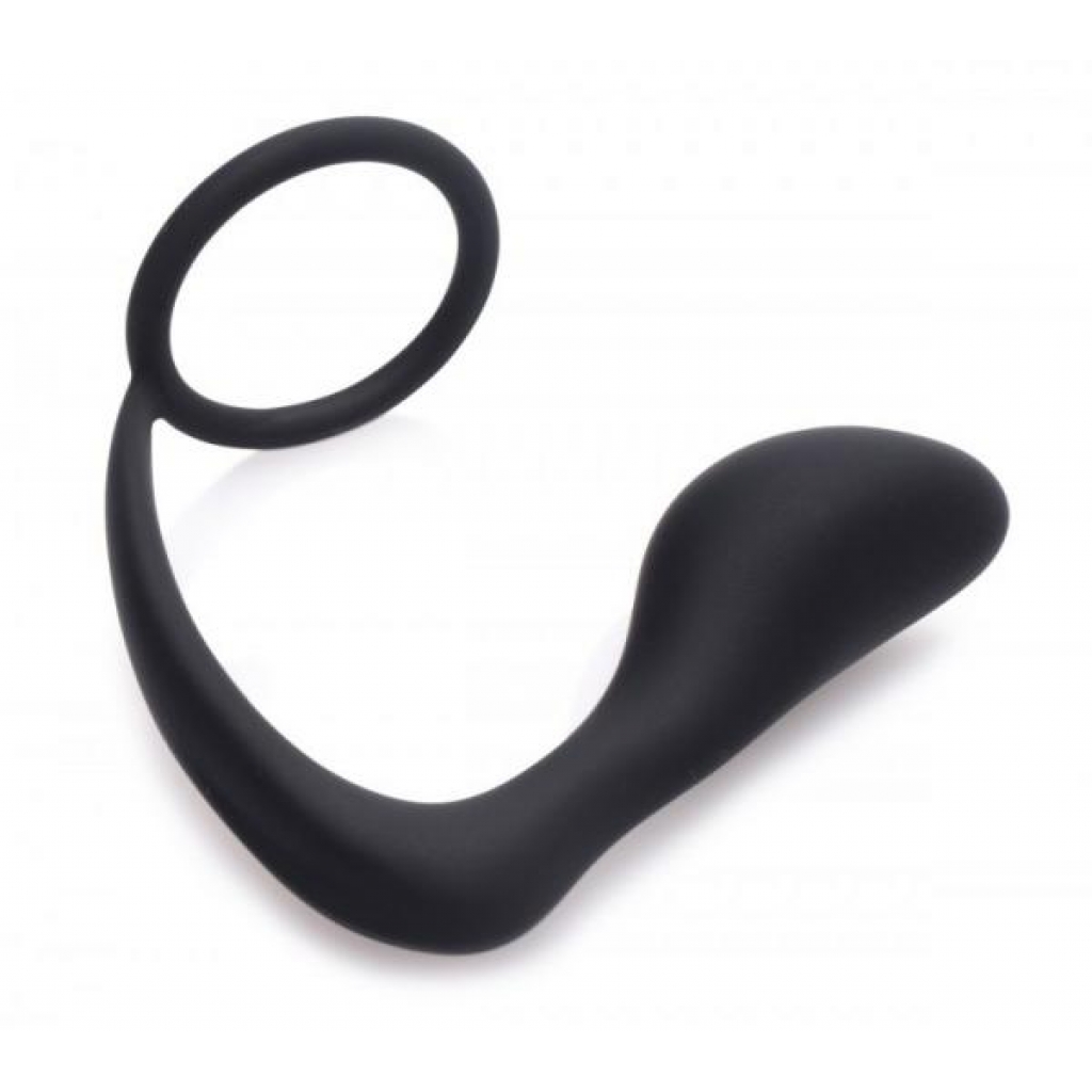 Explorer II Prostate Stimulator & Cock Ring Black - Prostate Massagers