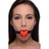 Heart Beat Silicone Heart Shaped Mouth Gag Red - Ball Gags