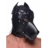 Muzzled Universal BDSM Hood with Removable Muzzle - Black