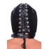 Muzzled Universal BDSM Hood with Removable Muzzle - Black