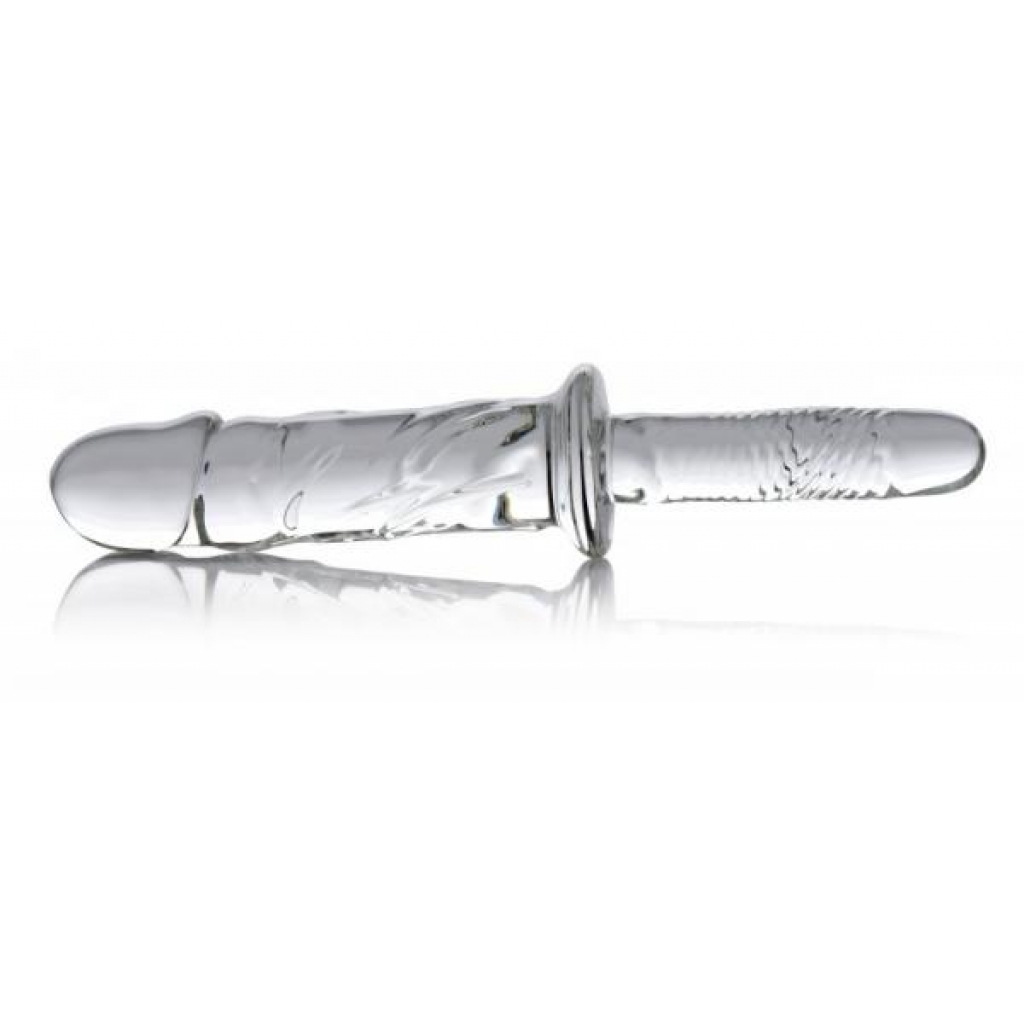 Brutus Glass Dildo Thruster Clear - Realistic Dildos & Dongs