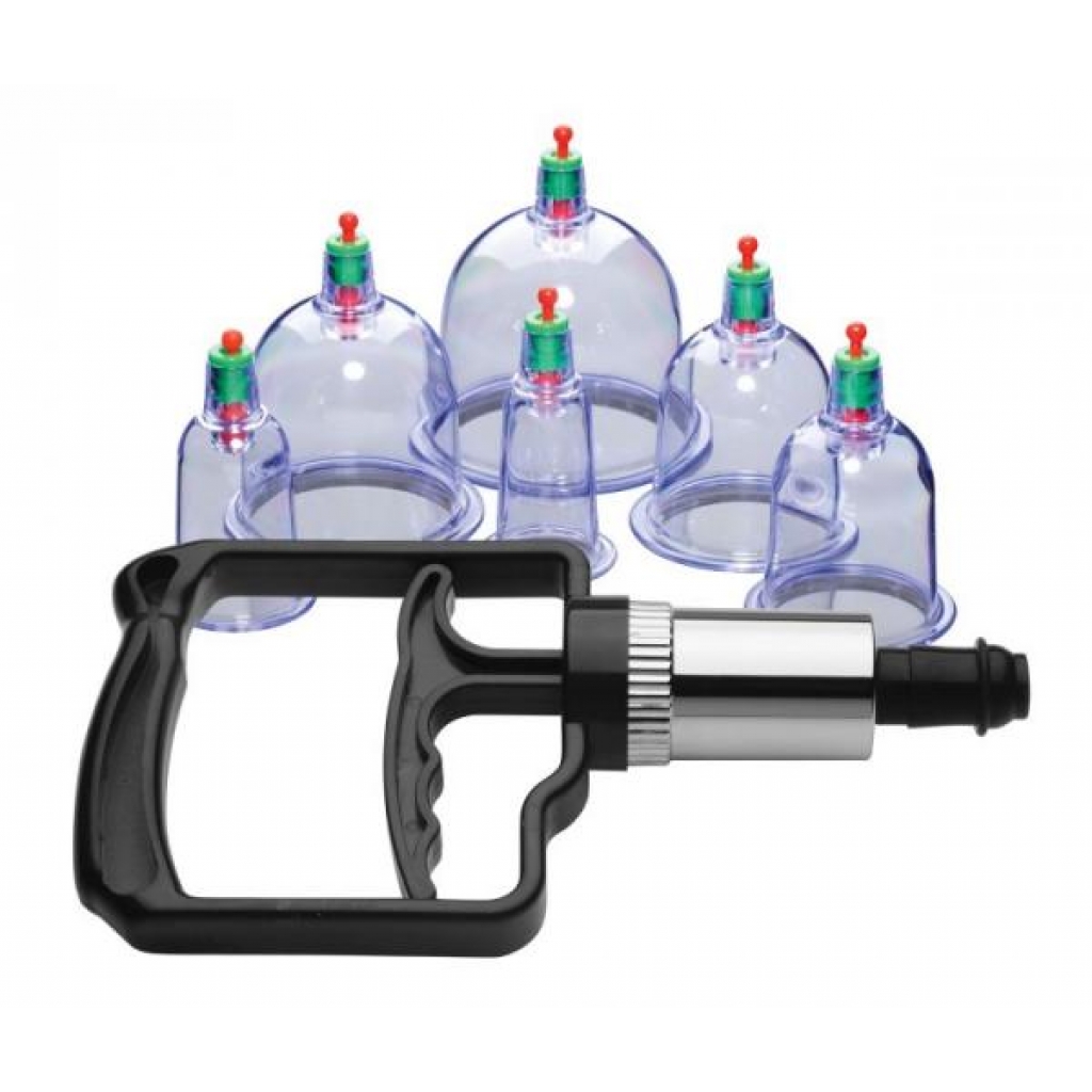 Sukshen 6 Piece Cupping Set With Acu-Points - Medical Play