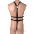 Male Full Body Harness Black Leather - Babydolls & Slips