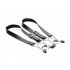 Spread Labia Spreader Straps with Clamps Black - Spreader Bars