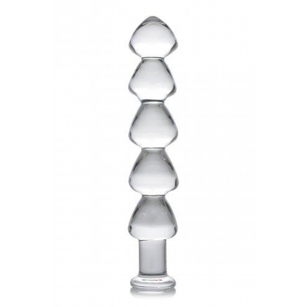 Drops Anal Links Glass Dildo Clear - Anal Beads