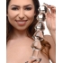 Drops Anal Links Glass Dildo Clear - Anal Beads