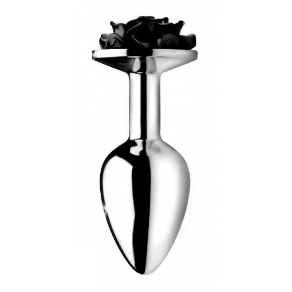 Booty Sparks Black Rose Anal Plug Medium - Anal Plugs