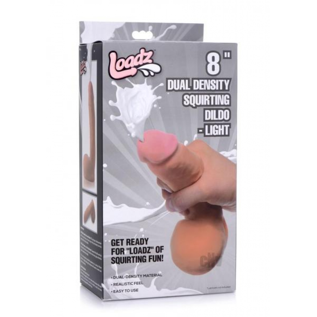 Loadz Dual Dense Squirt Dildo 8 Light - Realistic Dildos & Dongs