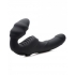 Strap U Slim Rider Ribbed Vibrating Strapless Strap On - Strapless Strap-ons