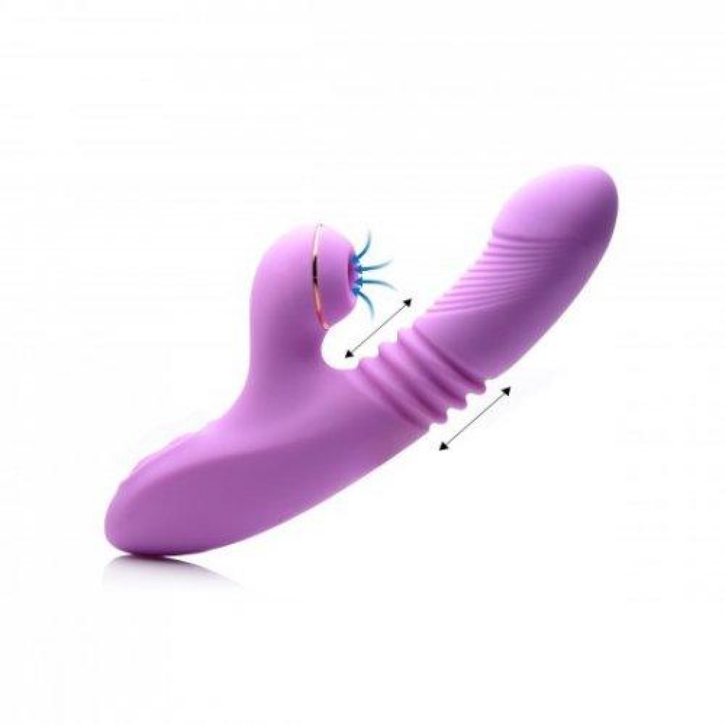 Shegams Pro-Thrust Thrusting Suction Rabbit Vibrator - Rabbit Vibrators