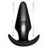 Kinetic Thumping 7X Large Black Butt Plug Thump It! - Anal Plugs