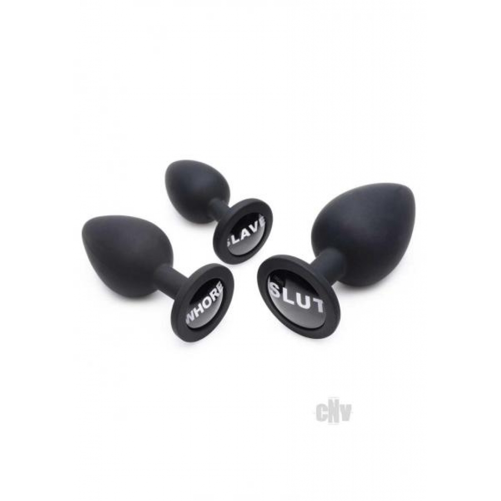 Ms Dirty Words 3pc Plug Set - Anal Plugs