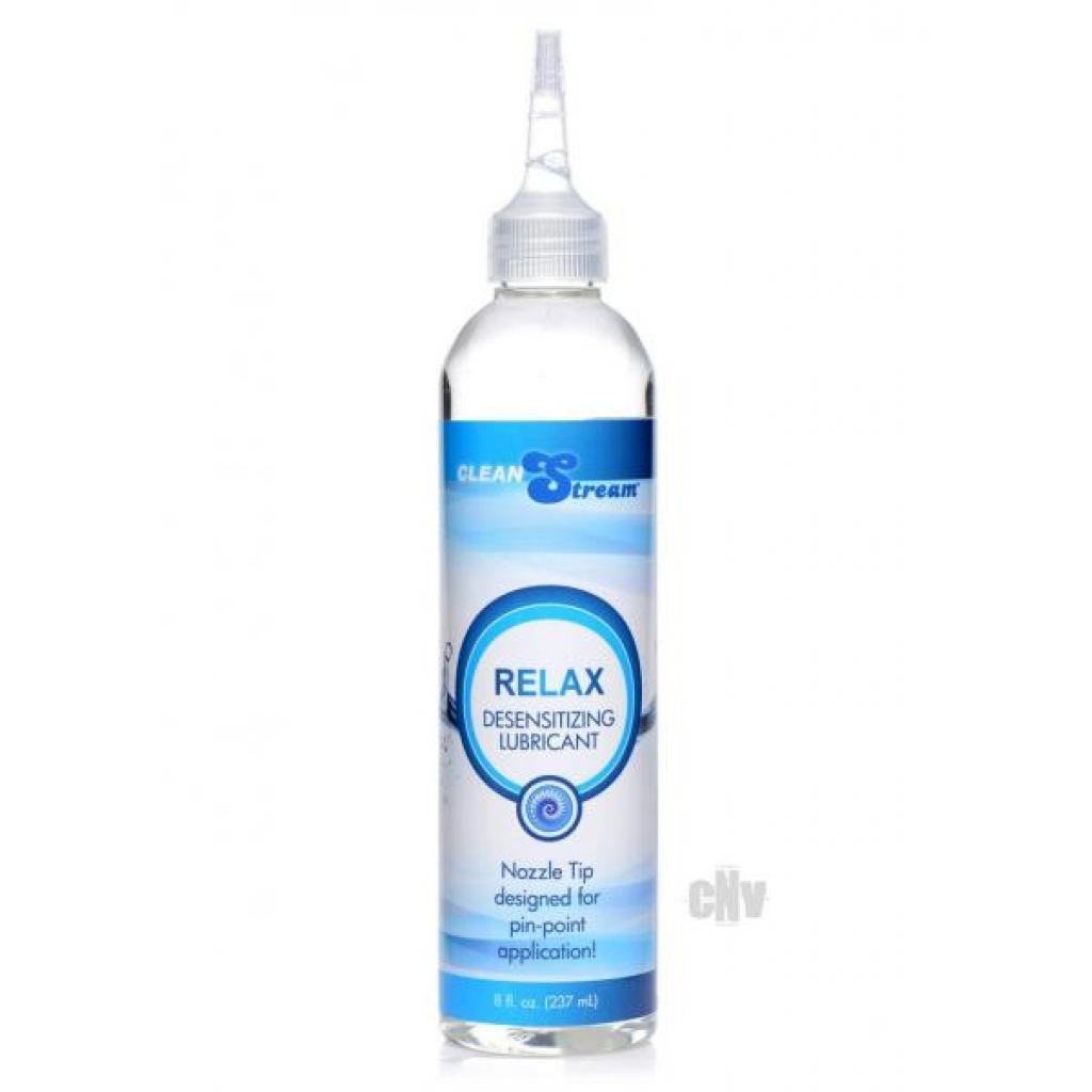 Relax Desensitizing Lubricant With Nozzle Tip 8oz. - Anal Lubricants