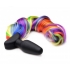 Rainbow Vibrating Pony Tail Anal Plug - Anal Plugs