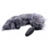 Gray Remote Control  Vibrating Fox Tail Anal Plug - Anal Plugs