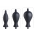 Dark Inflator Silicone Inflatable Anal Plug Black - Anal Plugs