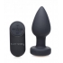 Booty Sparks Silicone Vibrating LED Plug Medium Black - Anal Plugs