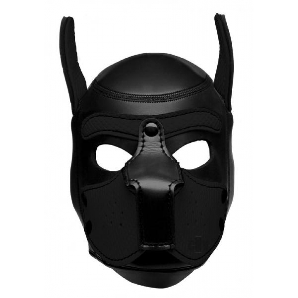 Spike Neoprene Puppy Hood - Black O/S