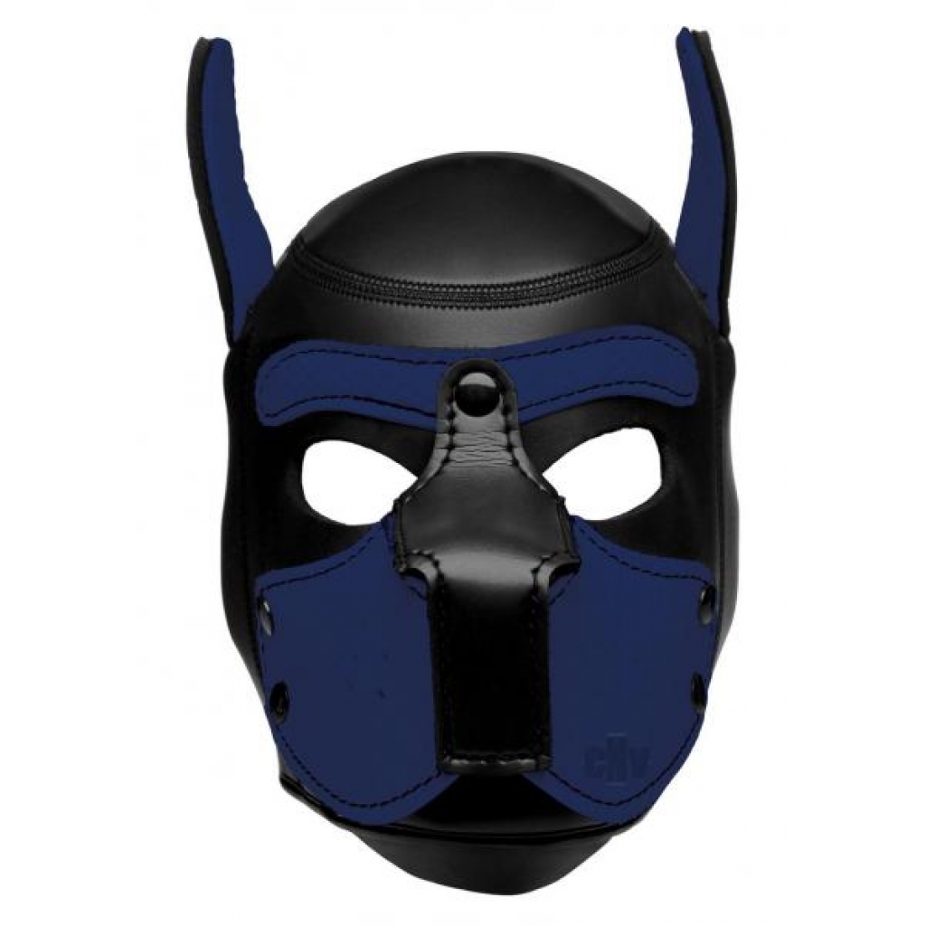 Spike Neoprene Puppy Hood Blue O/S - Hoods & Goggles